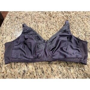 Amoena 44024 Nancy Soft Bra Dark Grey Purplish Taupe Post Mastectomy Comfort